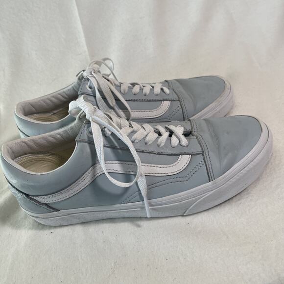 Vans Leather Blue & White "Old Skool" Van's M7.5, W 9 - Picture 3 of 5